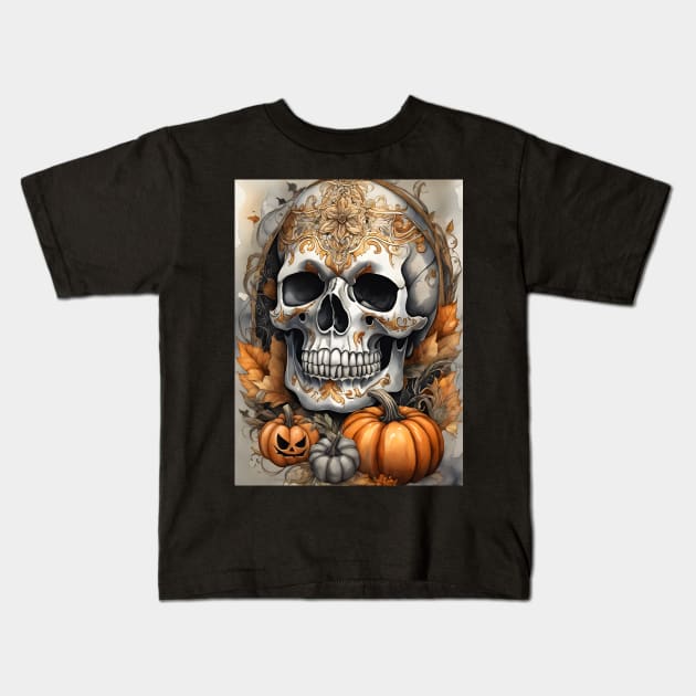 Halloween calaveras Kids T-Shirt by puravidavisions